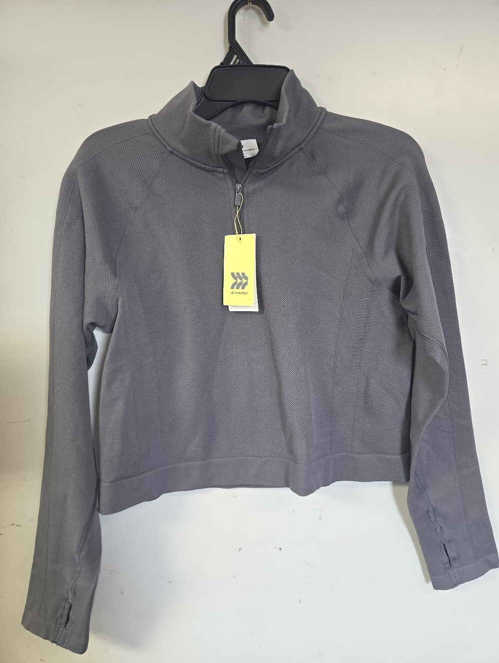 Women’s Half-Zip Pullover Top - Gray